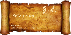 Zám Laura névjegykártya