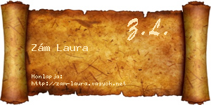 Zám Laura névjegykártya
